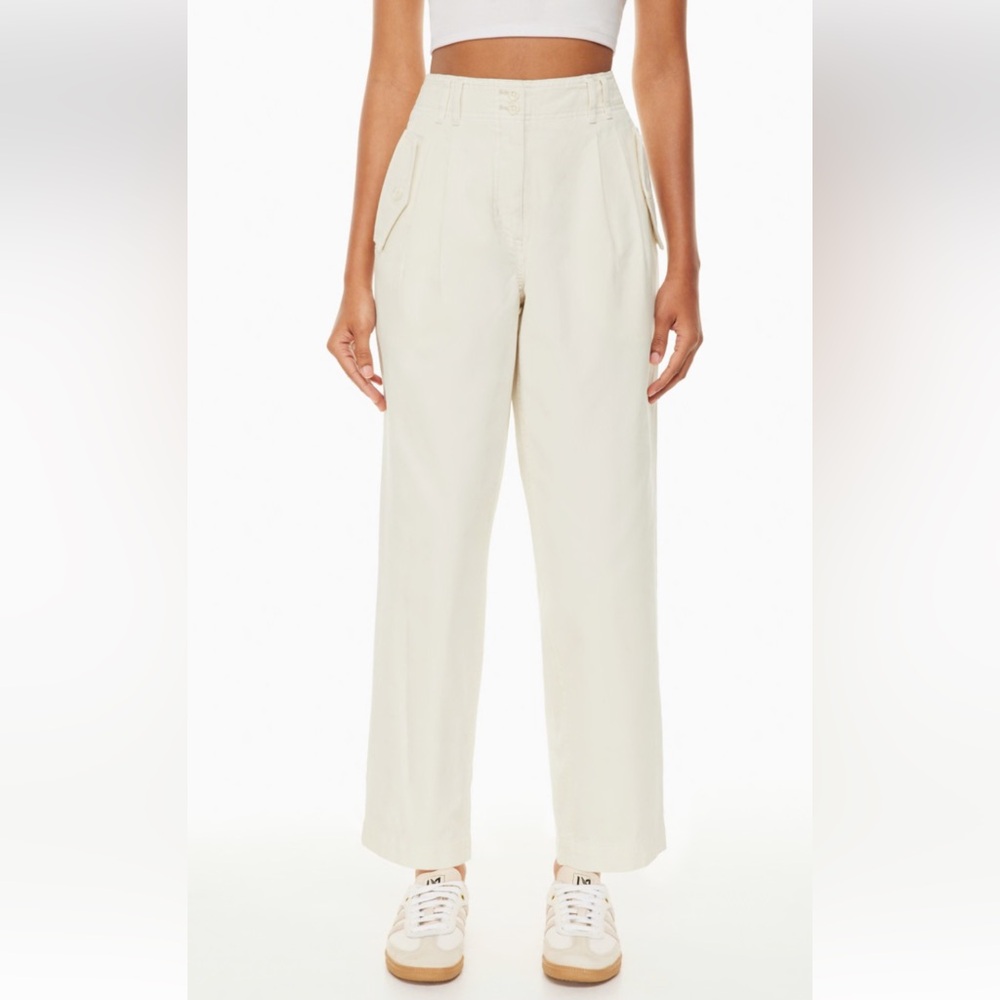 Wilfred Off-White Straight Leg Pants Size 10